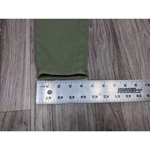 (3/$35) Universal Thread Size 00 / 24 R High Rise Skinny Button Fly Green Pants - Picture 11 of 11